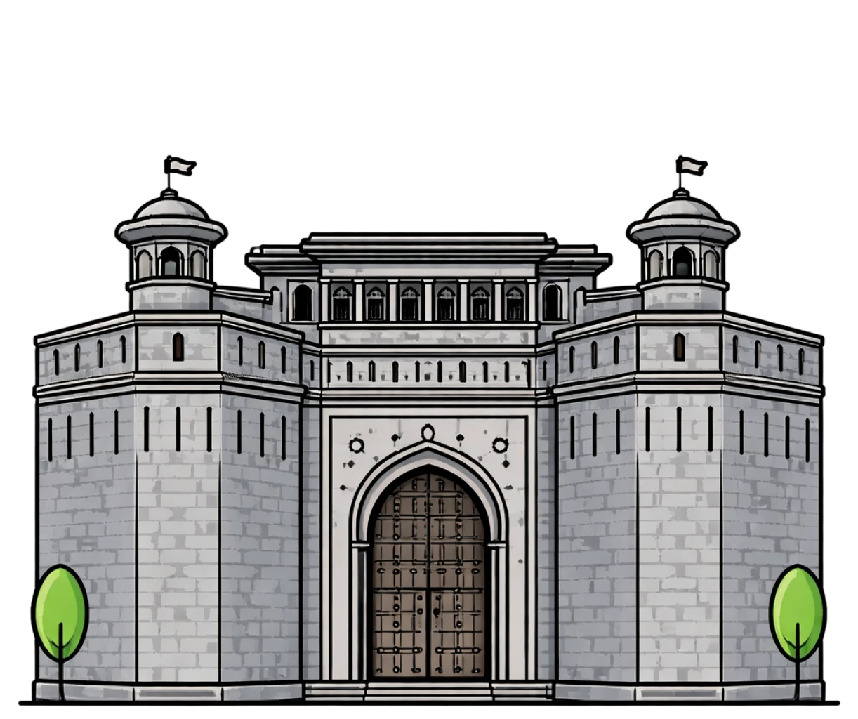 Pune monument illustration
