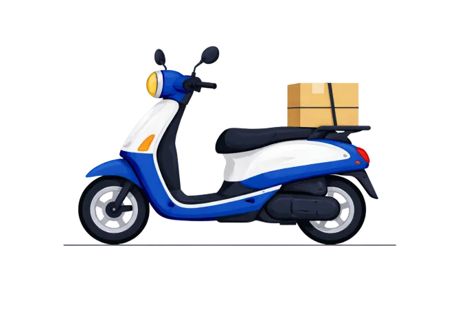 2-Wheeler delivery vehicle