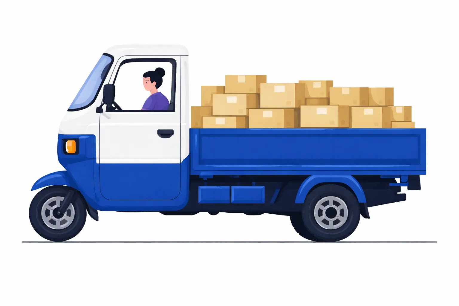 3-Wheeler delivery vehicle