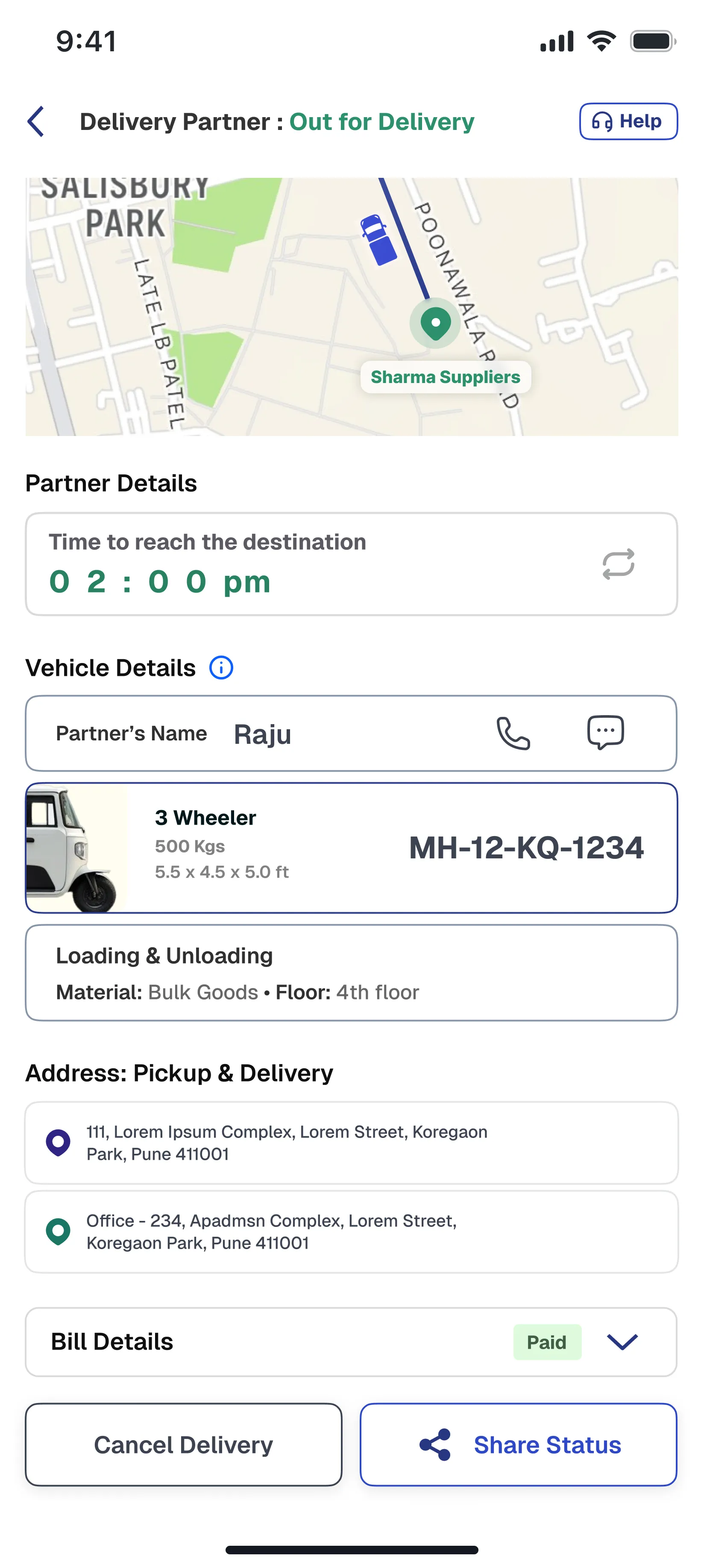 Live Tracking + Instant Support preview